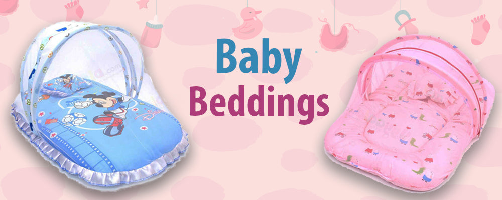 Baby Bedding with Mosquito Net - Buy soft cotton Baby Bedding with Mosquito Net Online in India
