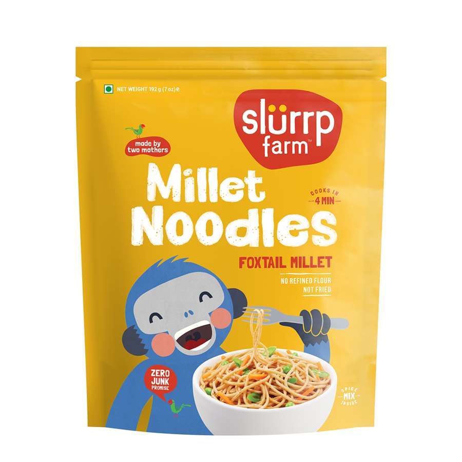 Buy Slurrp Farm Foxtail Millet Noodles for Small Children - 192gms Online in India at uyyaala.com
