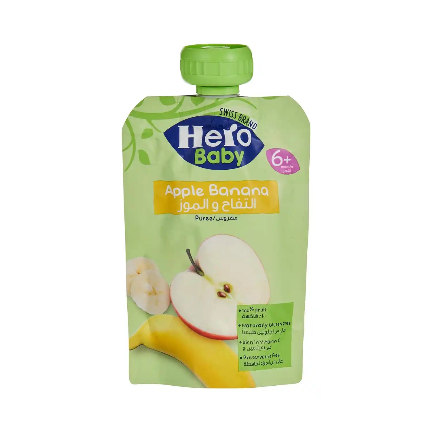 Buy Hero Baby Apple & Banana Puree for Babies - 100gms Online in India at uyyaala.com