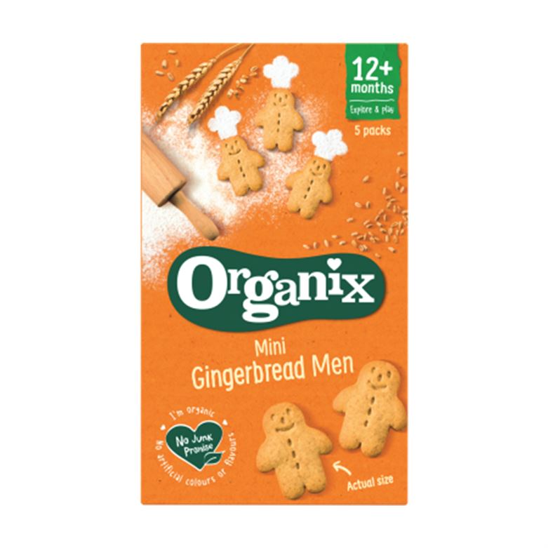Buy Organix Mini Ginger Bread Men Biscuits for Babies - 100gms Online in India at uyyaala.com
