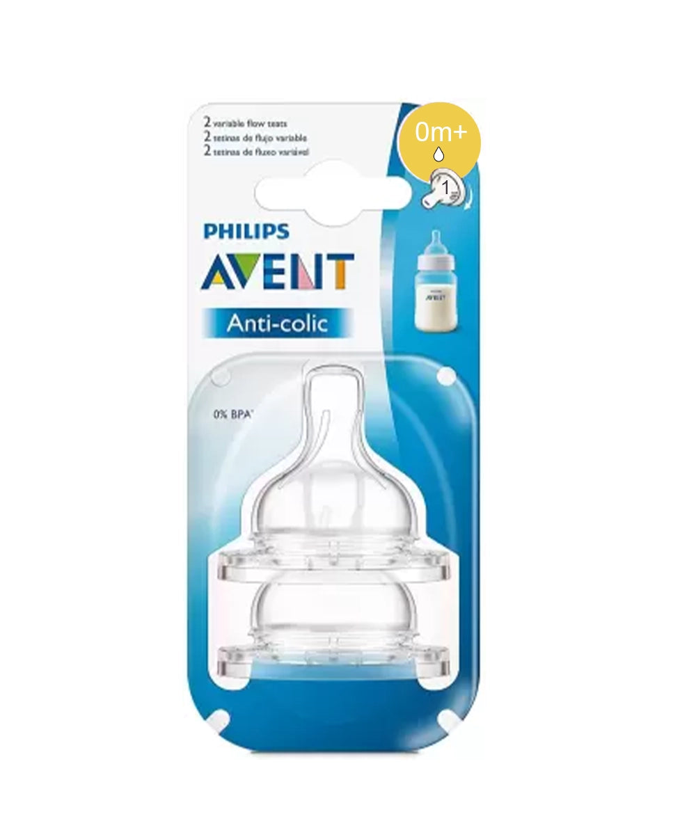 PHILIPS AVENT Anti-Colic Teat - 2Pcs, 0+m