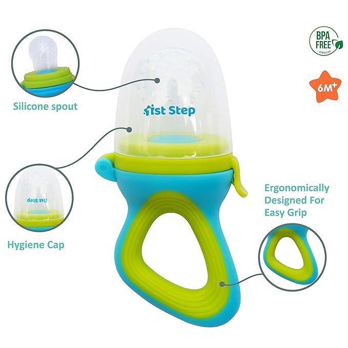 Buy 1st Step Silicone Fruit Feeder for Baby - Ocean Green Online in India at uyyaala.com
