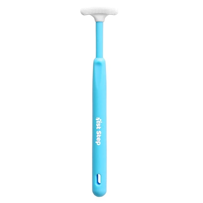 1st Step Tongue Cleaner with T head for Baby - Ocean Green