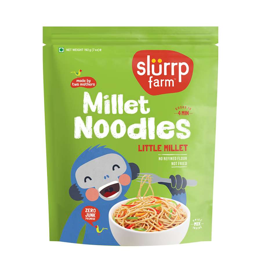 Buy Slurrp Farm Little Millet Noodles for Small Children - 192gms Online in India at uyyaala.com