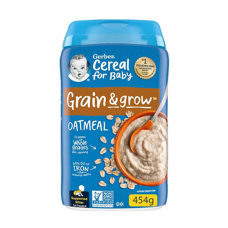 Buy Gerber Grain & Grow Wholegrain Cereals with Oatmeal for Babies - 454gms Online in India at uyyaala.com
