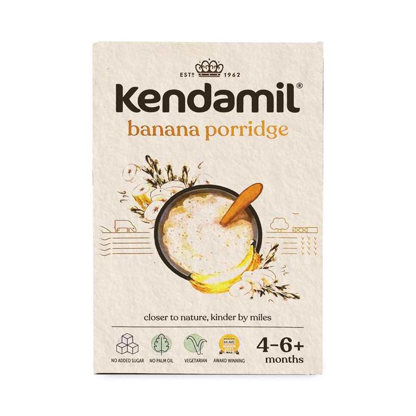 Kendamil Banana Porridge for your Baby, 4-6+months - 150g