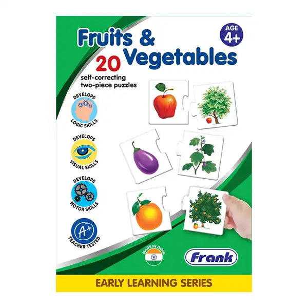 Buy English Fruits & Vegetables Puzzle for Children - (20pcs) Online in India at uyyaala.com