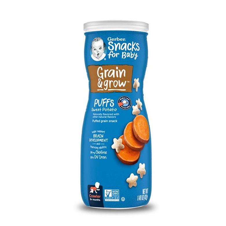 Buy Gerber Grain & Grow Puffs for Babies in Sweet Potato flavour - 42gms Online in India at uyyaala.com