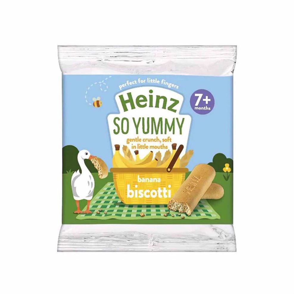 HEINZ Biscuits for Kids, so yummy Crunchy Snack's - Banana Biscotti 60g