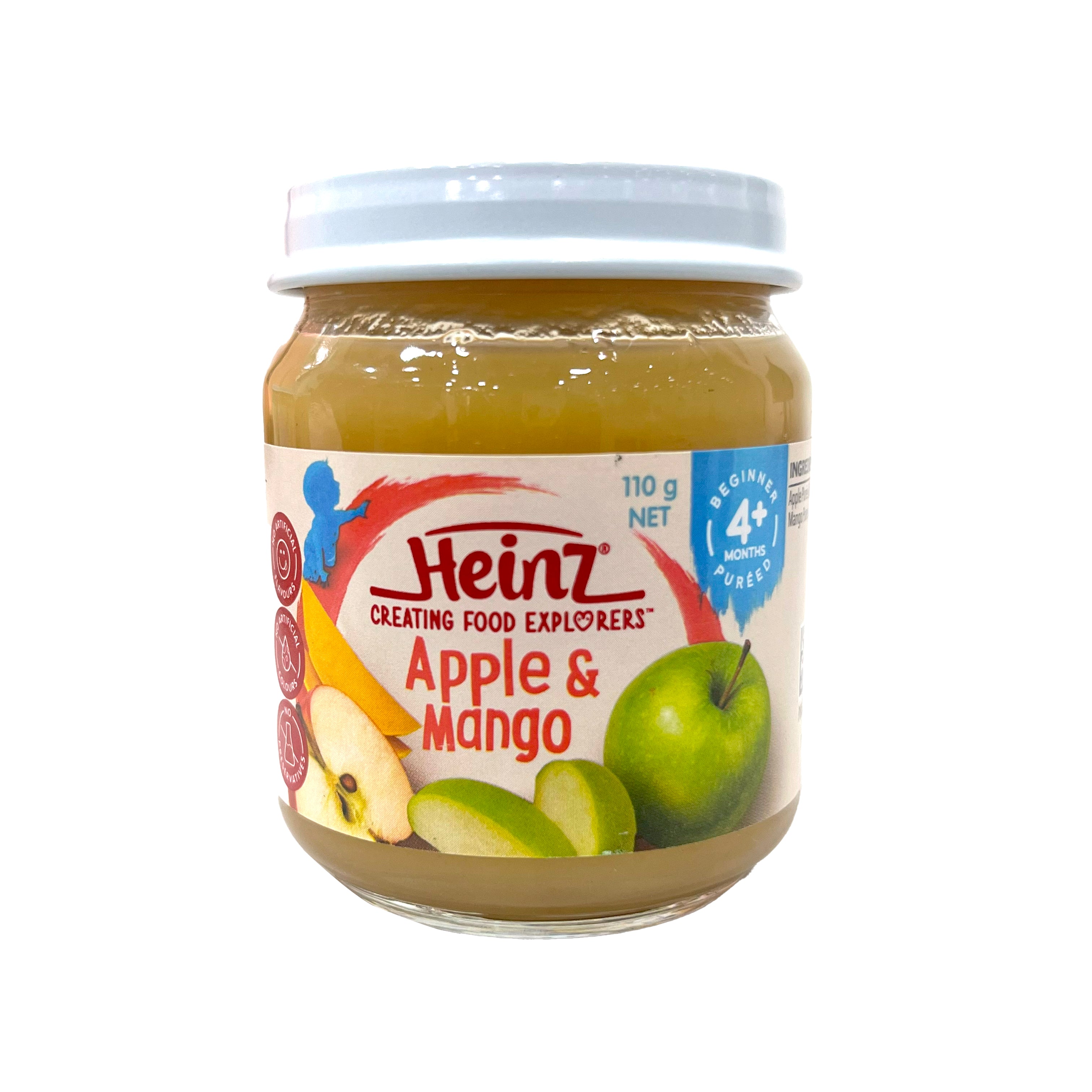 Buy Heinz Puree with Apple & Mango for your Baby, 4+months, 110gms Online in India at uyyaala.com
