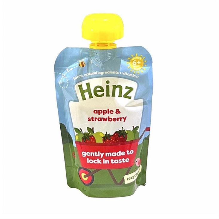 Heinz Baby Puree with Apple, Strawberry - 6+months, 100gms