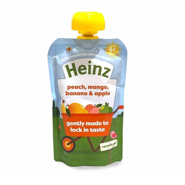 Buy Heinz Baby Puree with Peach, Mango, Banana & Apple - 100gms in India at uyyaala.com