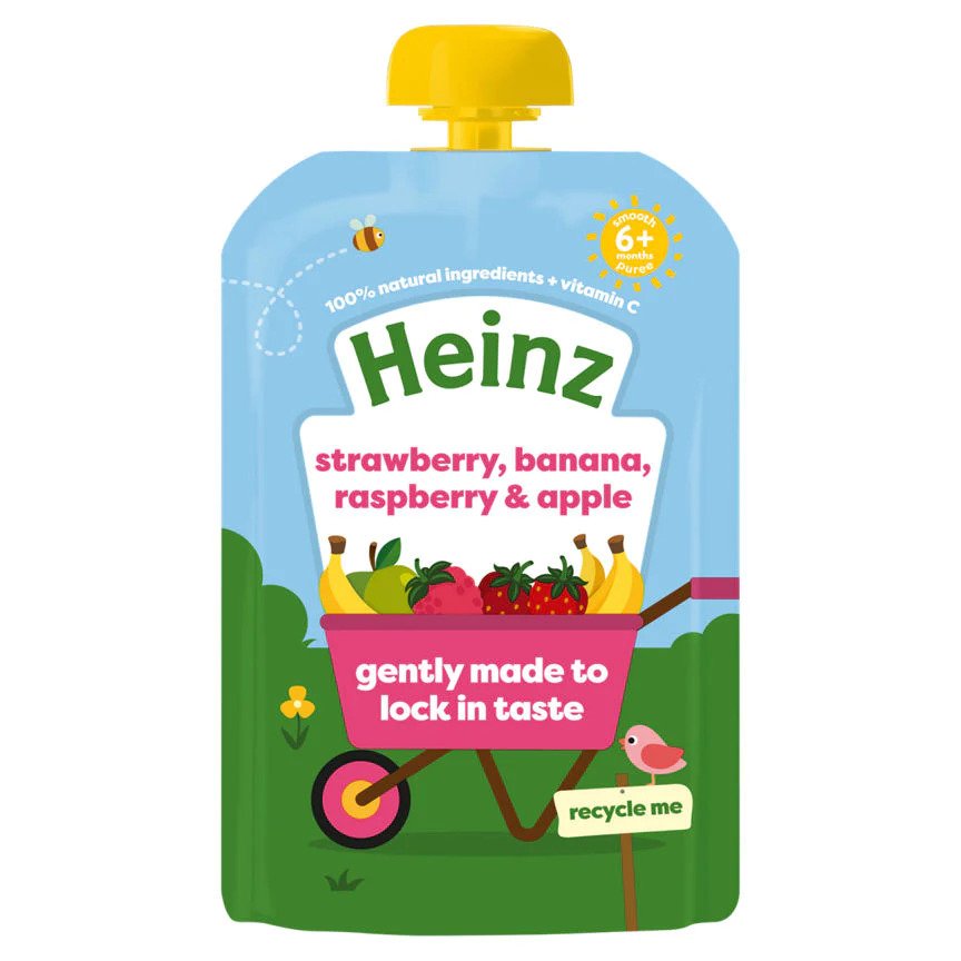 Buy Heinz Baby Puree with Strawberry, Banana, Raspberry & Apple in India at uyyaala.com