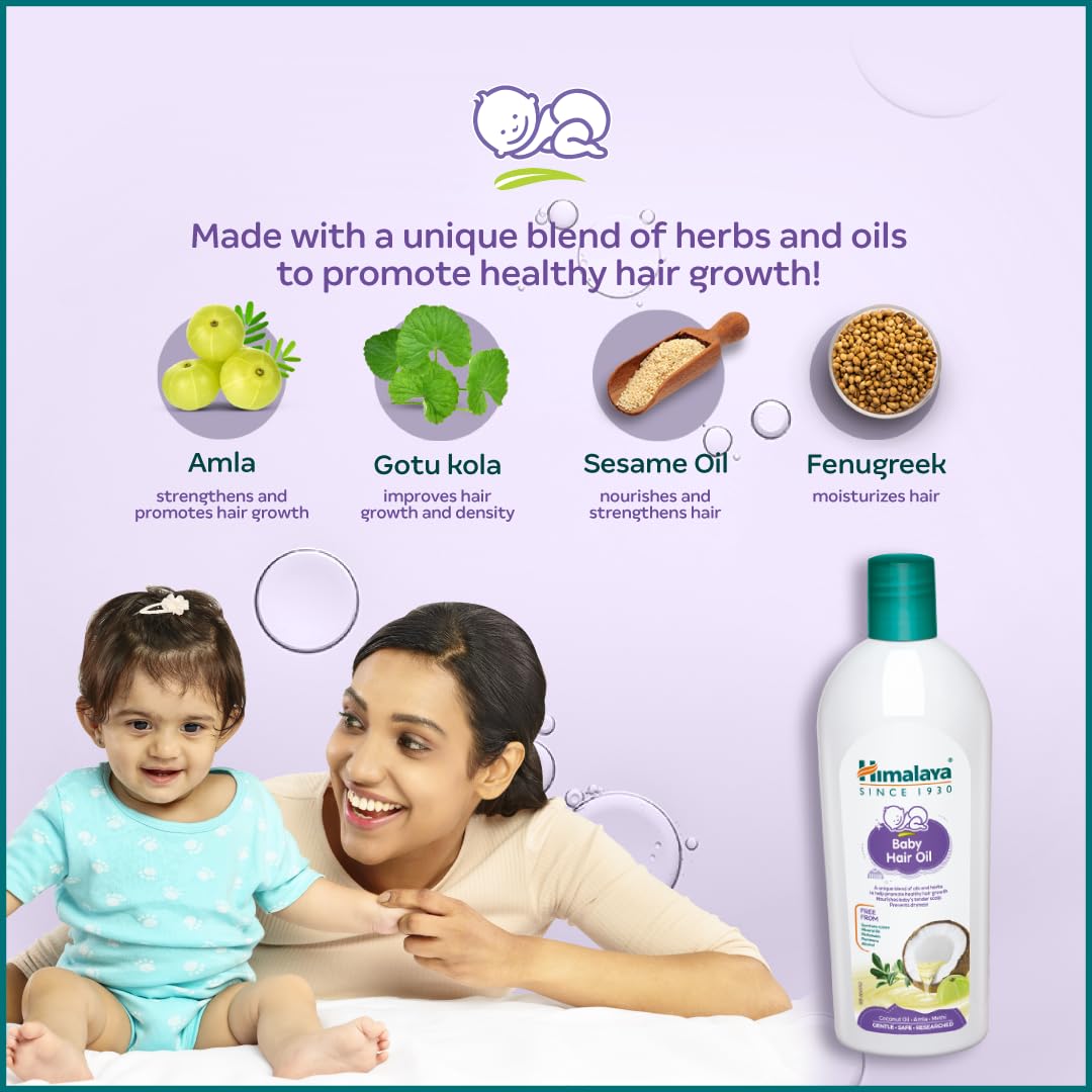 Buy Himalaya Hair Oil for Baby with Coconut, Amla & Methi - 100ml Online in India at uyyaala.com