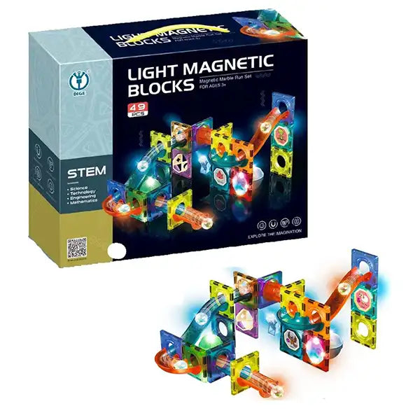 Buy Magnetic Building Tiles with Lights for Children - (49pcs) Online in India at uyyaala.com