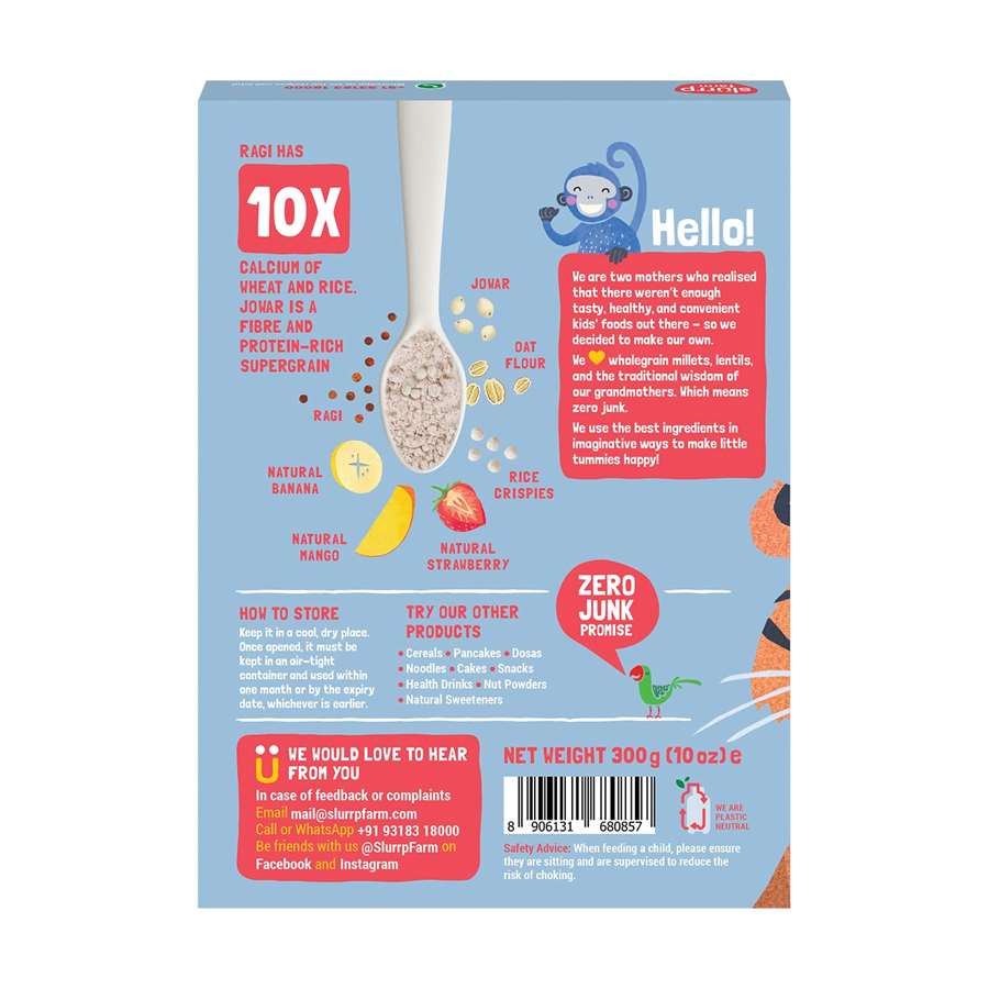 Buy Slurrp Farm Multigrain Millet Cereal for Baby with Mixed Fruit - 200gms Online in India at uyyaala.com