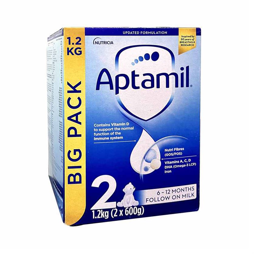 Buy Nutricia Aptamil Follow on Baby Milk Formula, Stage - 2 (1.2kg Refill Pack) Online in India at uyyaala.com