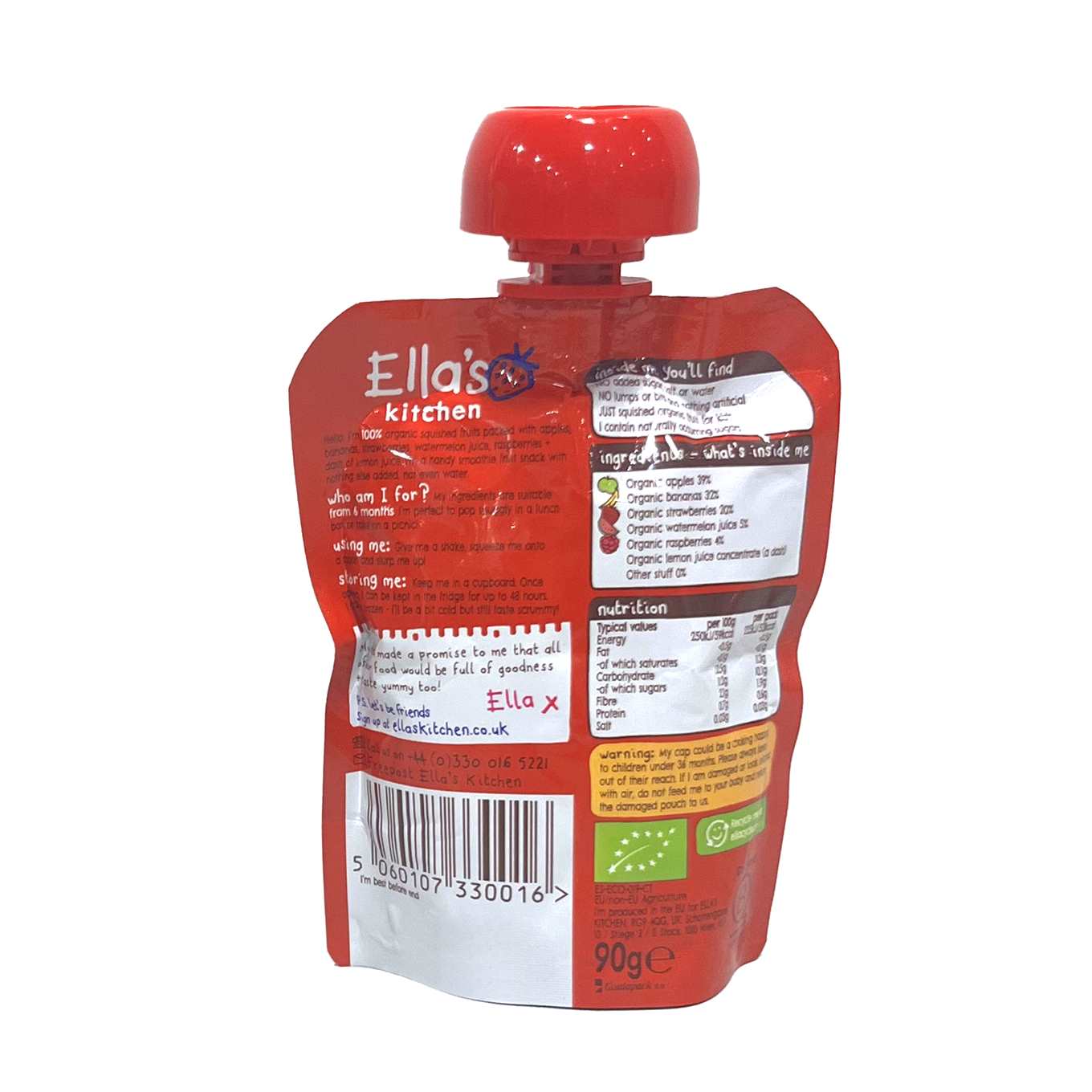 Buy Ella's Kitchen, The Red one puree for babies - 90g in India at uyyaala.com