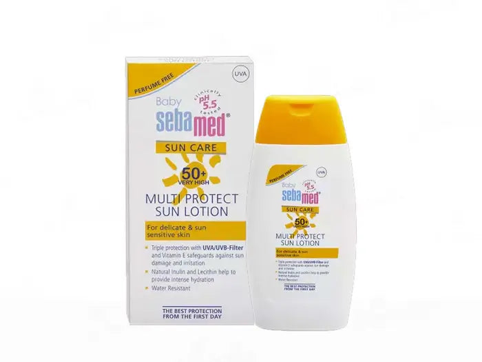 Buy Sebamed Sunscreen Lotion SPF 50+ for Baby with Vitamin E - 200ml Online in India at uyyaala.com