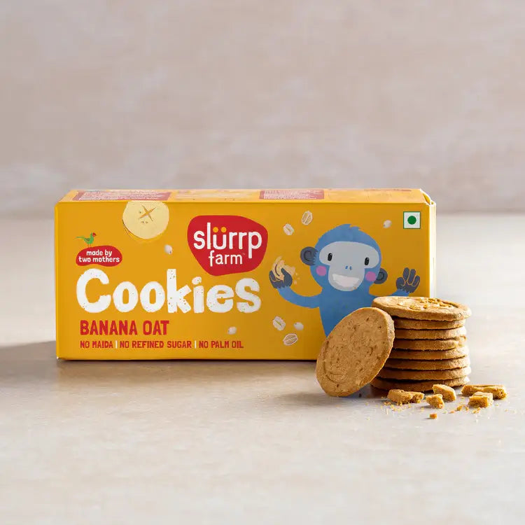 Buy Slurrp Farm Cookie Biscuits for Children with Banana - 88grams Online in India at uyyaala.com
