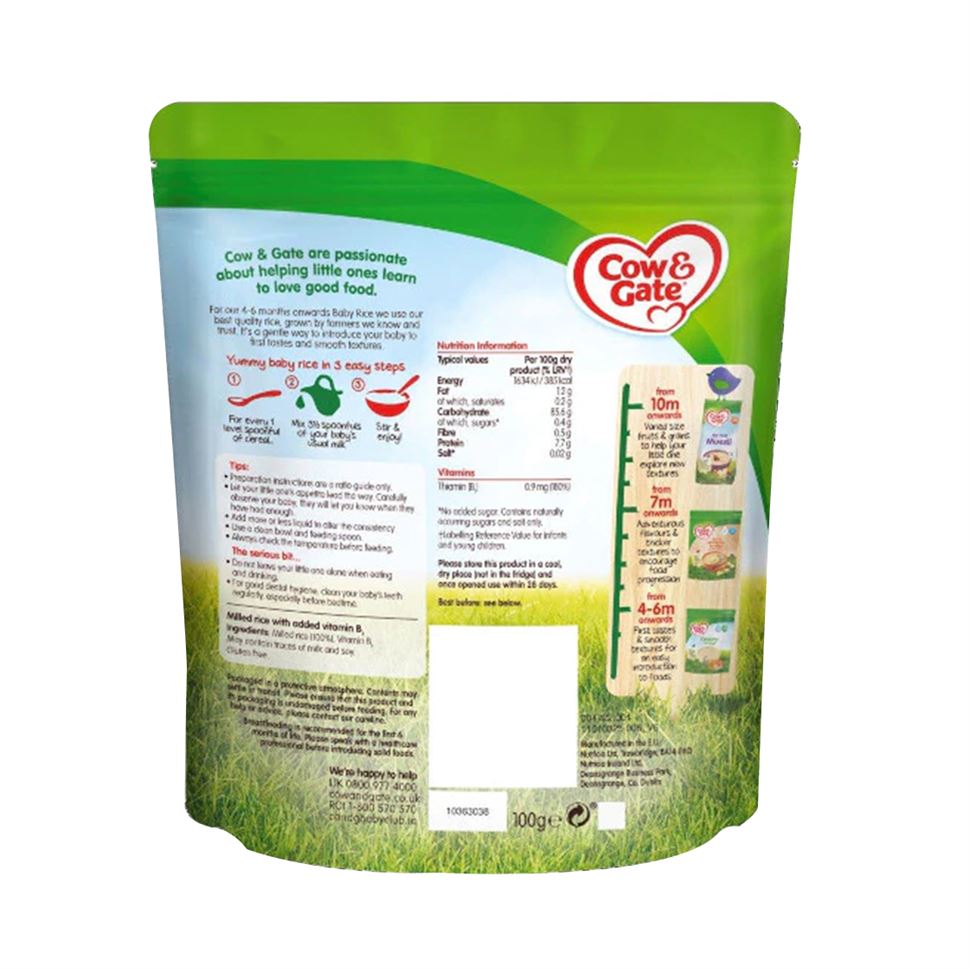 Buy smooth textured Cow & Gate Baby Rice Online in India at uyyaala.com