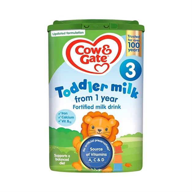 Cow & Gate Fortified Toddler Baby Milk Formula - Stage 3, 800gms, 1+years