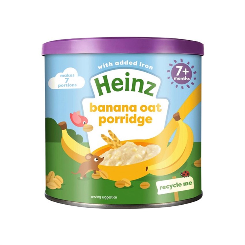 Heinz First Steps Oaty Banana Porridge For Babies - 240g 7m+