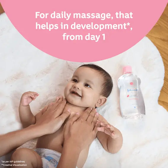 Johnson's Massage Oil for Baby with Vitamin E - 200ml