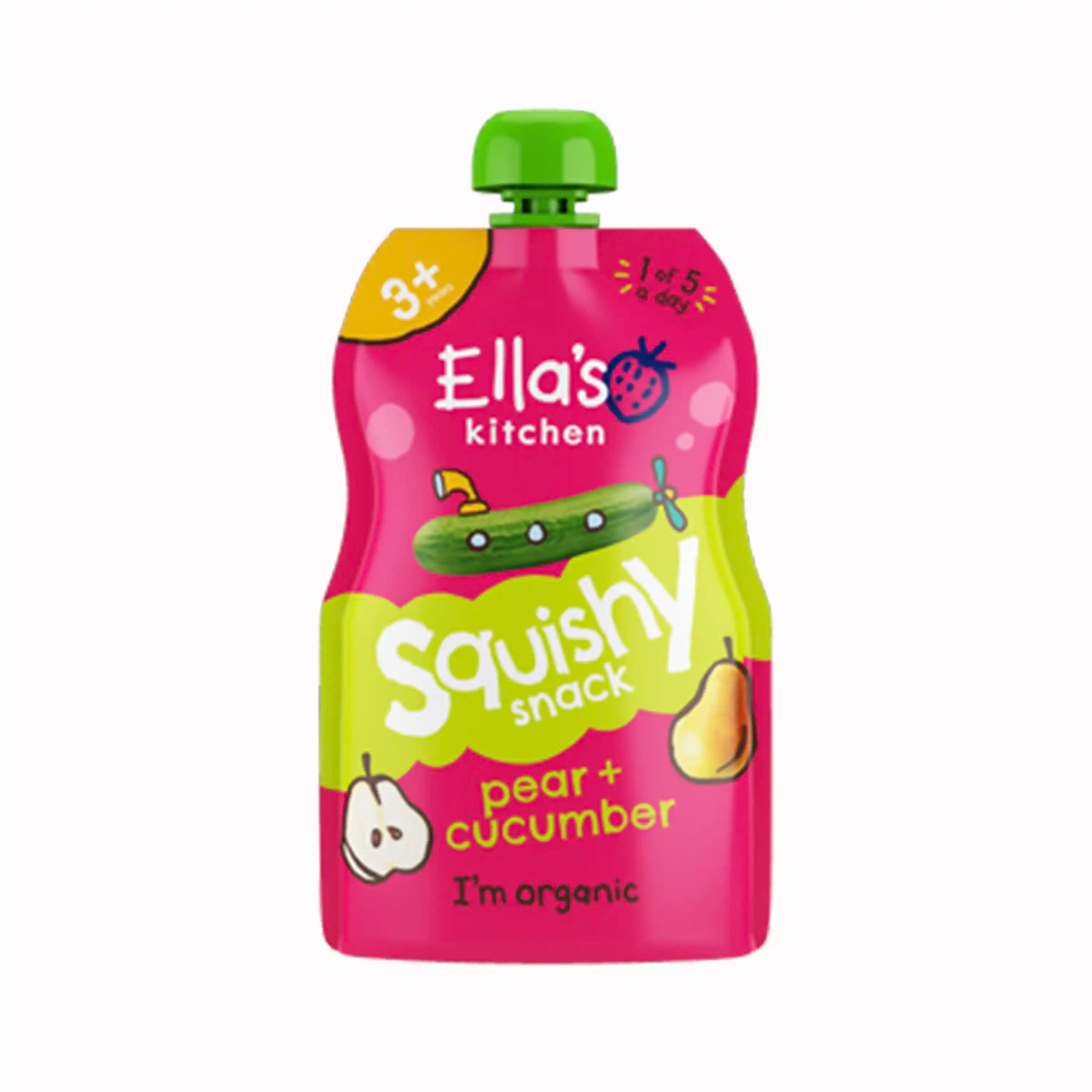 Buy Ella's Kitchen Organic Squishy Snack with Pear & Cucumber for Children Online in India at uyyaala.com