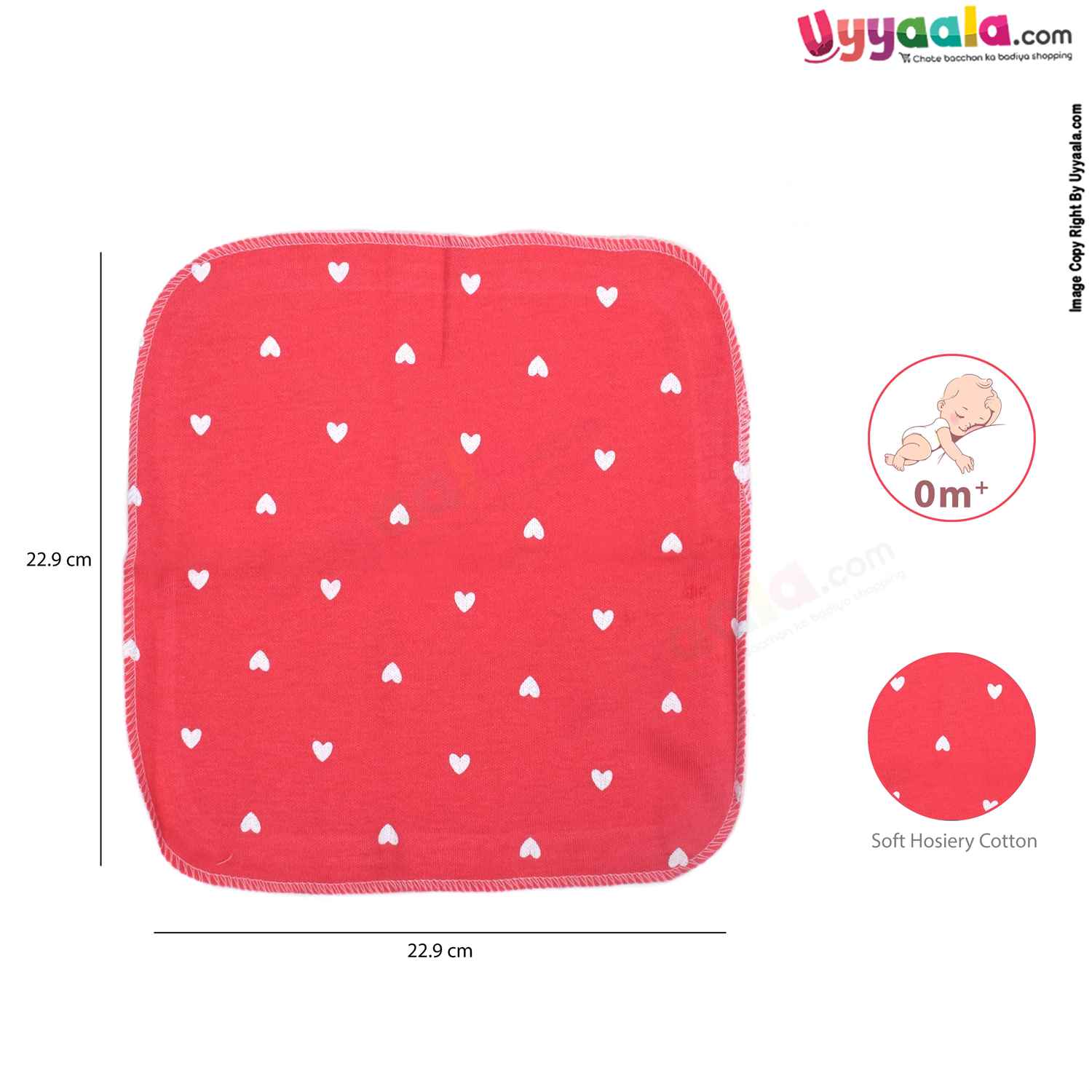 GERBER Baby Washcloths Premium Quality Hosiery Cotton (Napkins) Pack of 8, Assorted Prints, 0-6months