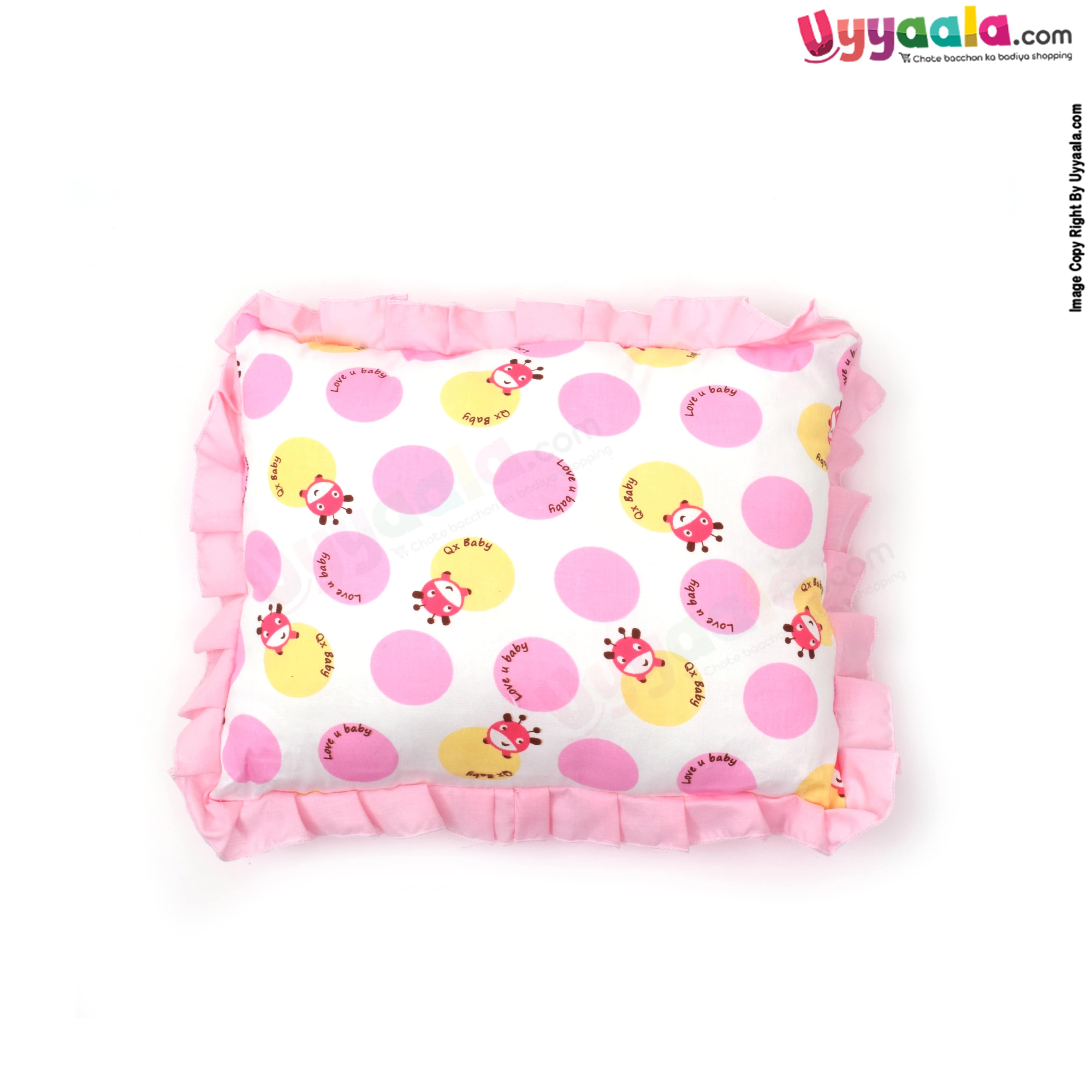 Baby soft cotton Pillow with Assorted print