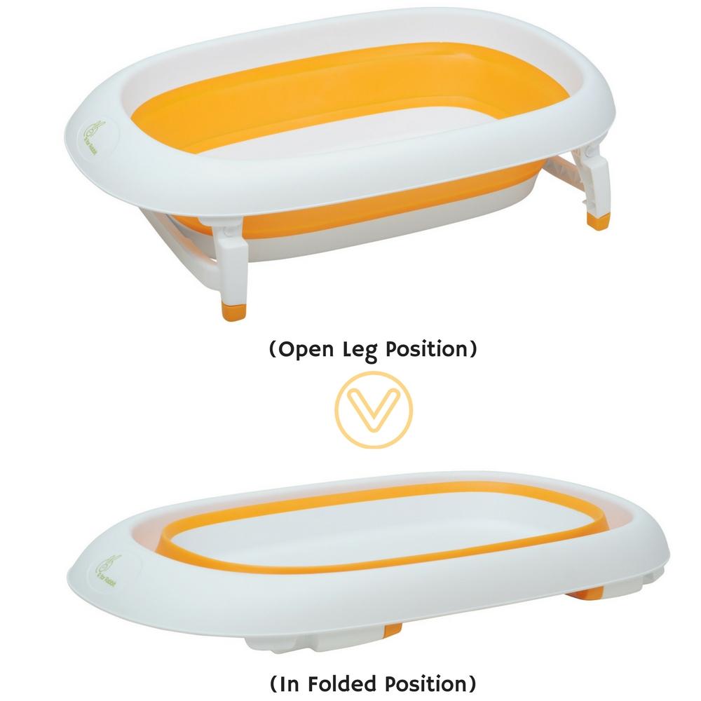 R FOR RABBIT Bubble Double Elite Baby Foldable Bath Tub, 0 to 3 years