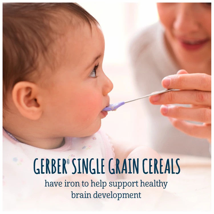 GERBER Organic cereals - oatmeal & rice single grain, naturally flavored cereals for babies