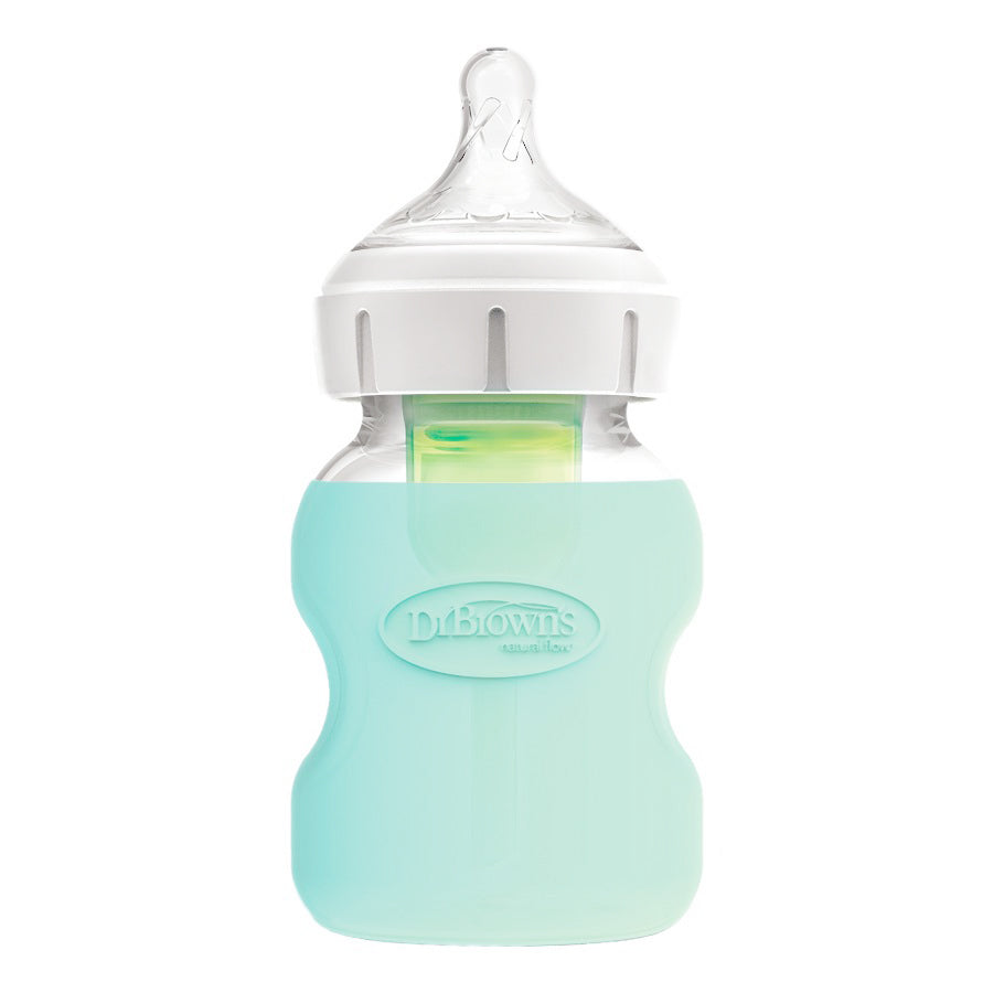 Baby glass feeding bottle protector, 150ml