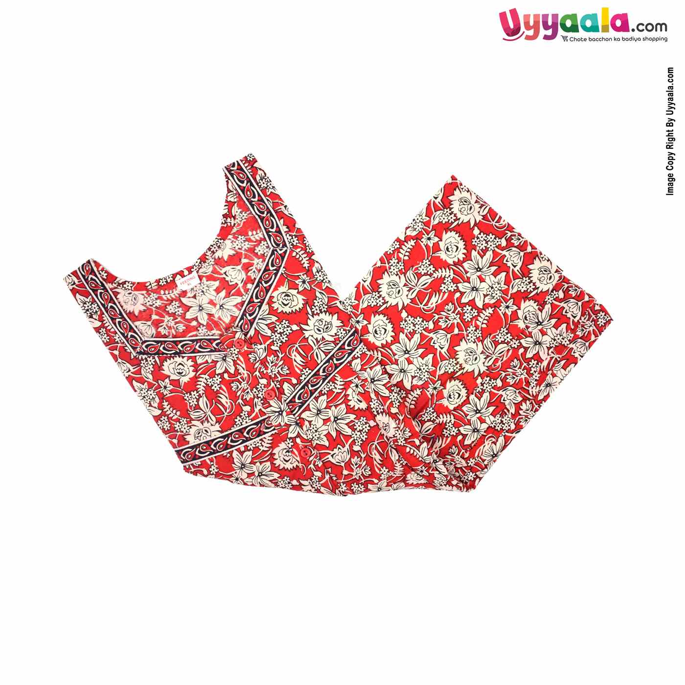 Feeding Nighty Pure Cotton (XL) - Red