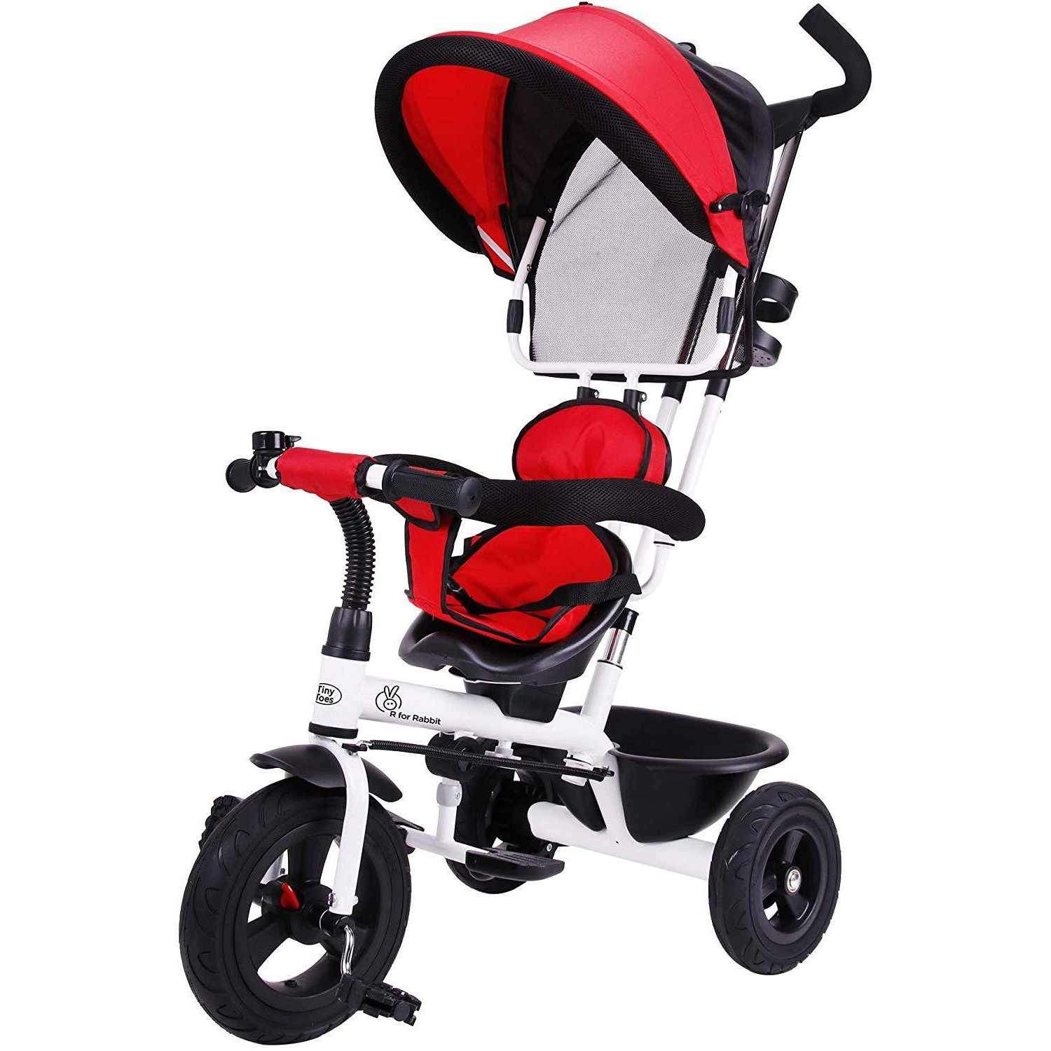 R for Rabbit Tiny Toes Sportz Baby Tricycle for Kids with Parental Control & Sun Proof Canopy