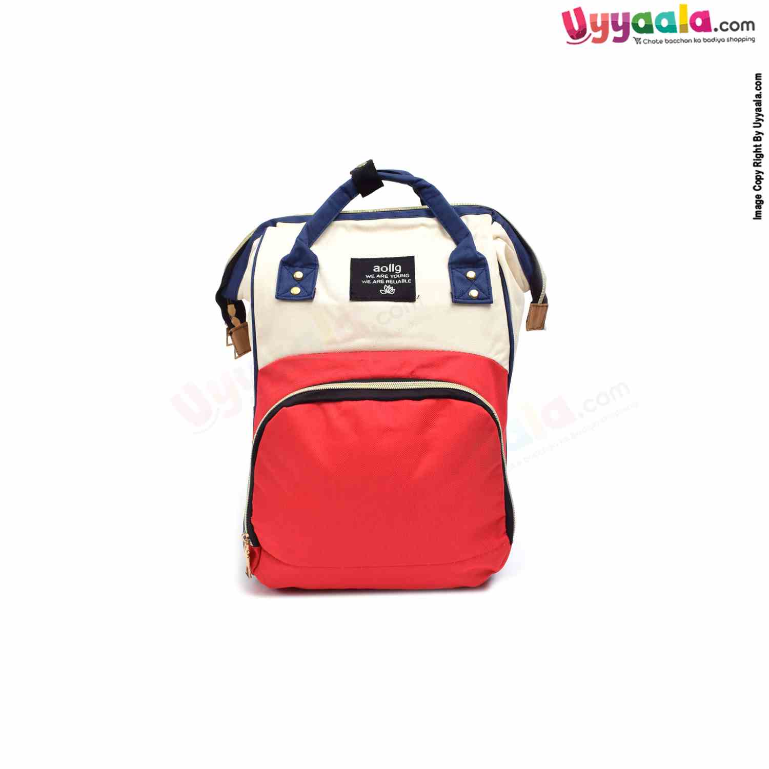 Mother's back pack (diaper bag) comfortable for travelling mothers, premium quality - size(45*34cm) - red