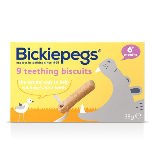Bickiepegs Natural Teething Biscuits for Babies 6m+,38g