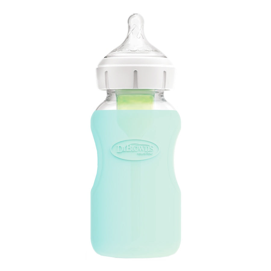 Baby glass feeding bottle protector, 270ml