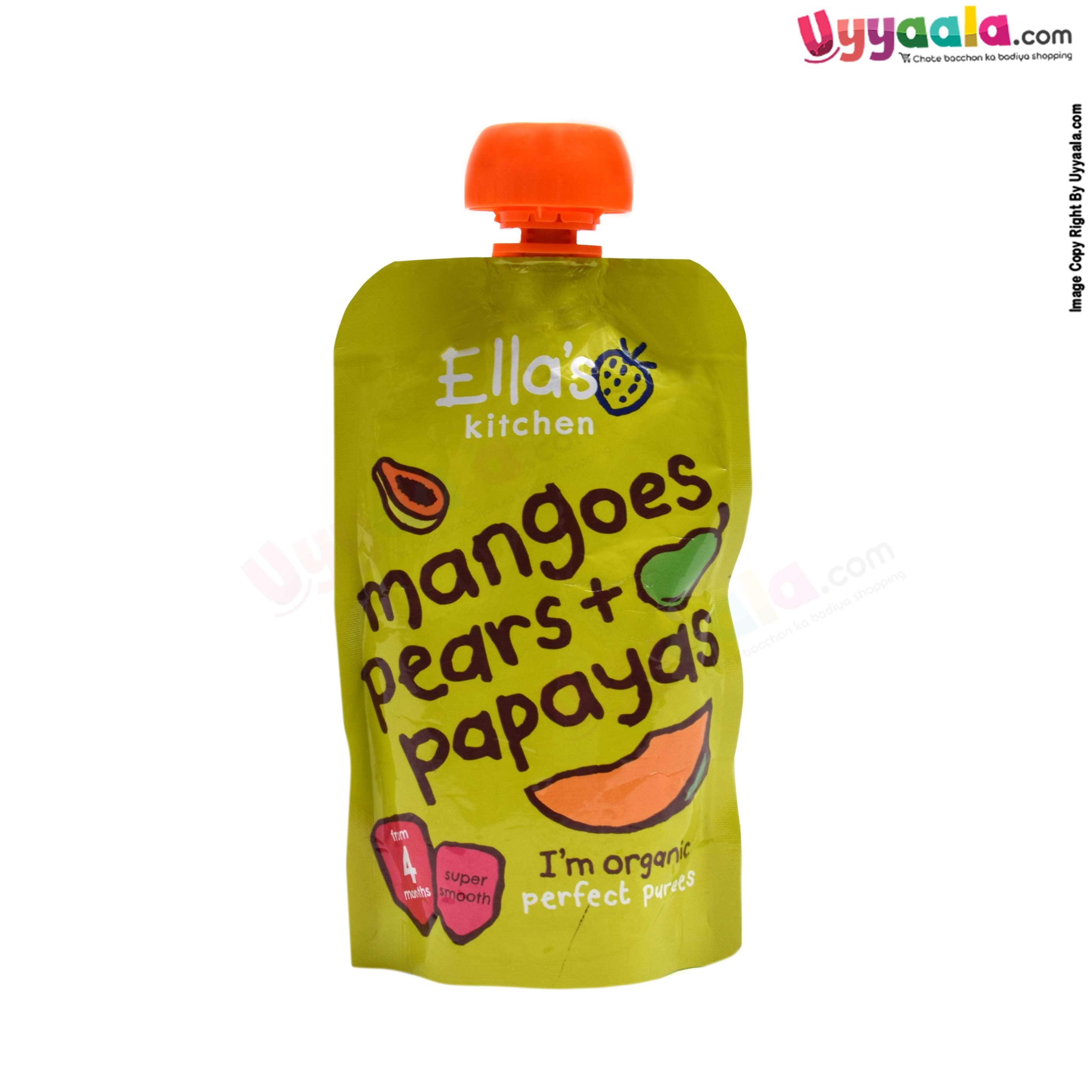 Ella's Kitchen Organic Baby Puree with Mangoes, Pears, Papayas