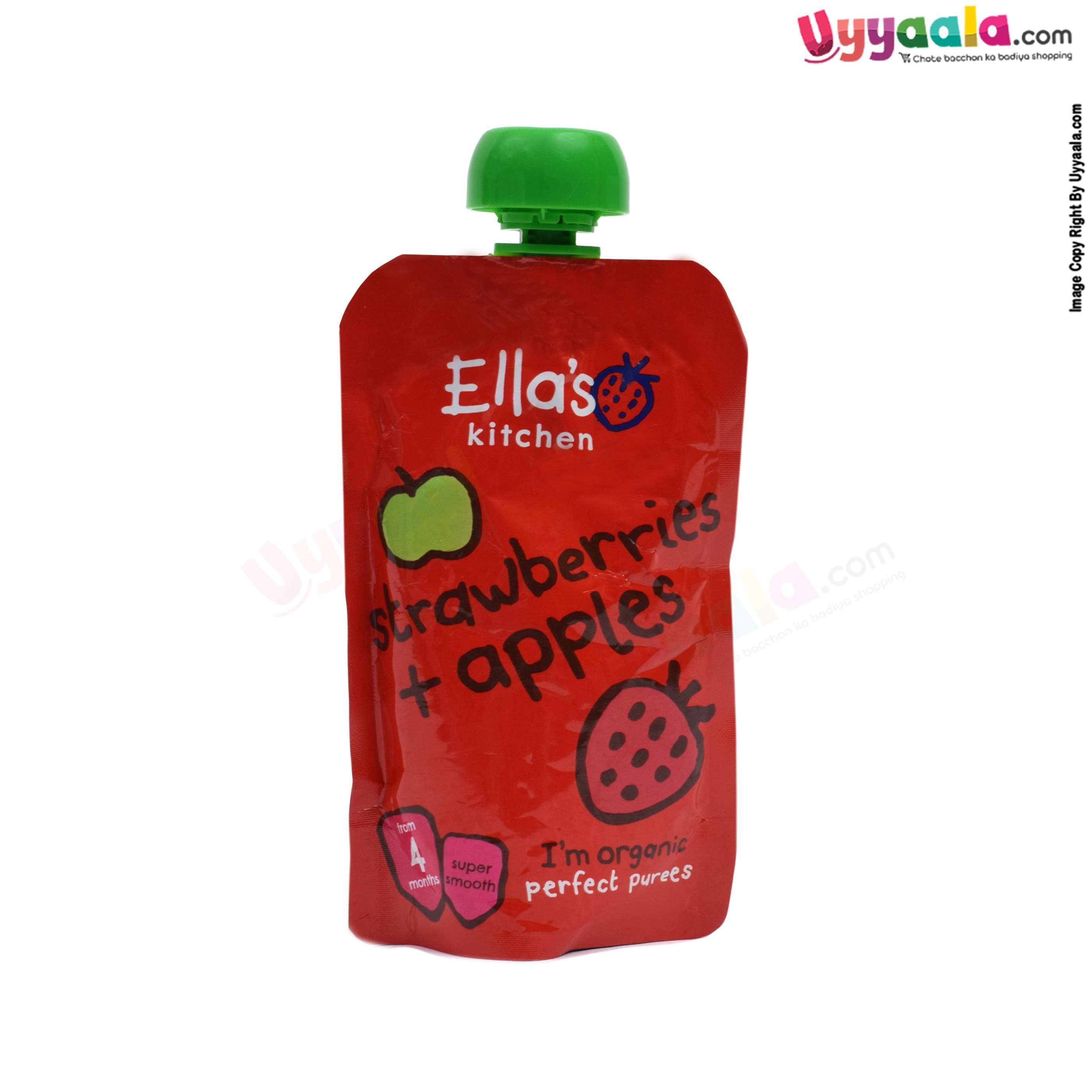 Ella's Kitchen Organic Baby Puree with Strawberries, Apples