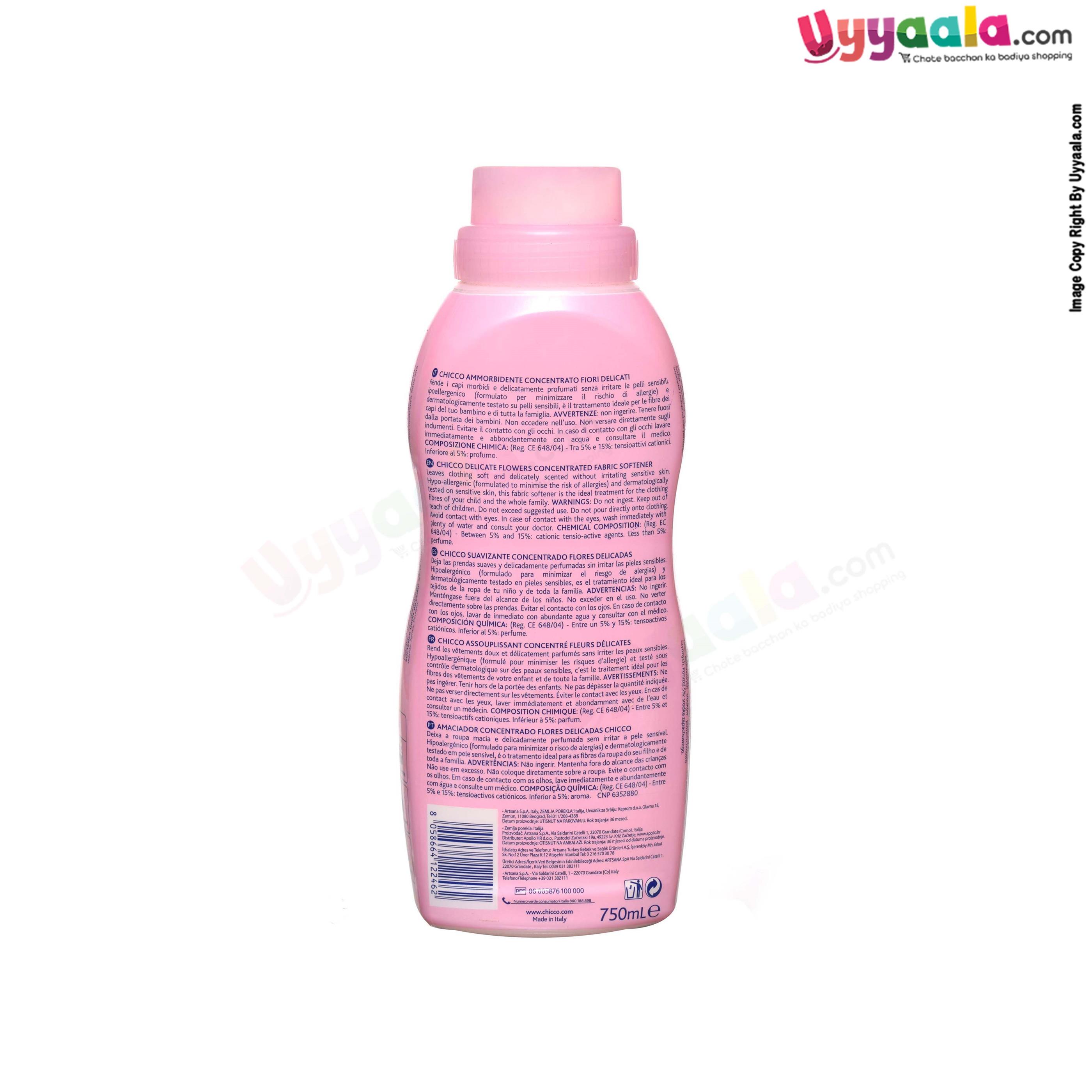 CHICOO Fabric sensitive concentrated softner, delicate flower - 750ml