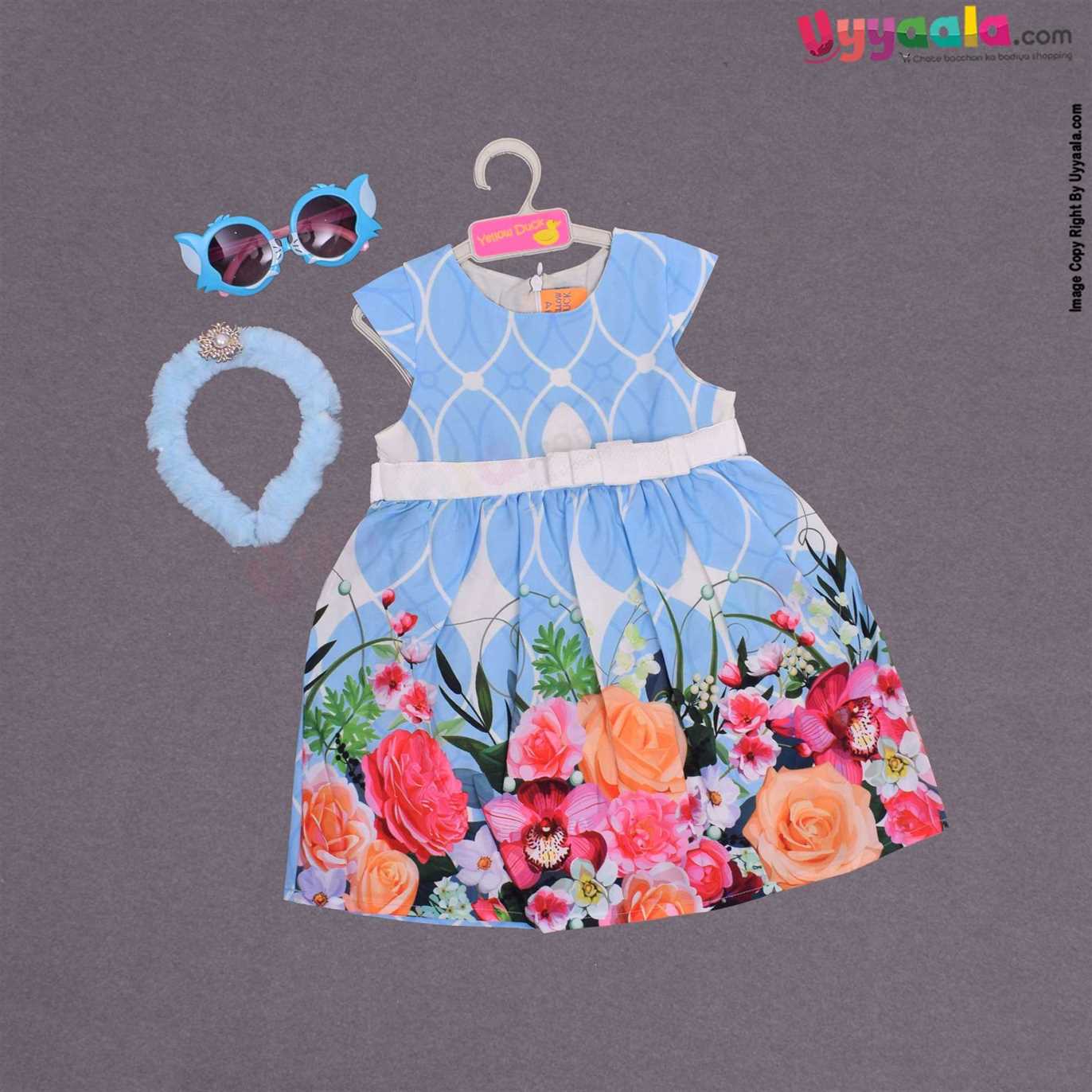 Sleeveless party wear frock for baby girl