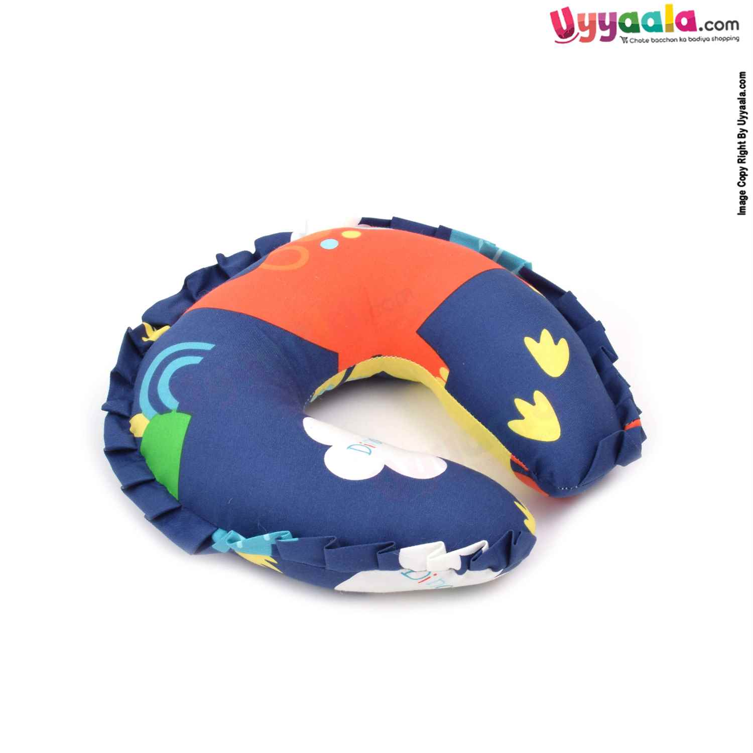 Baby Neck Pillow Cotton Horse - Shoe Shaped for Babies with Print 0+m Age, Size(23*23cm)