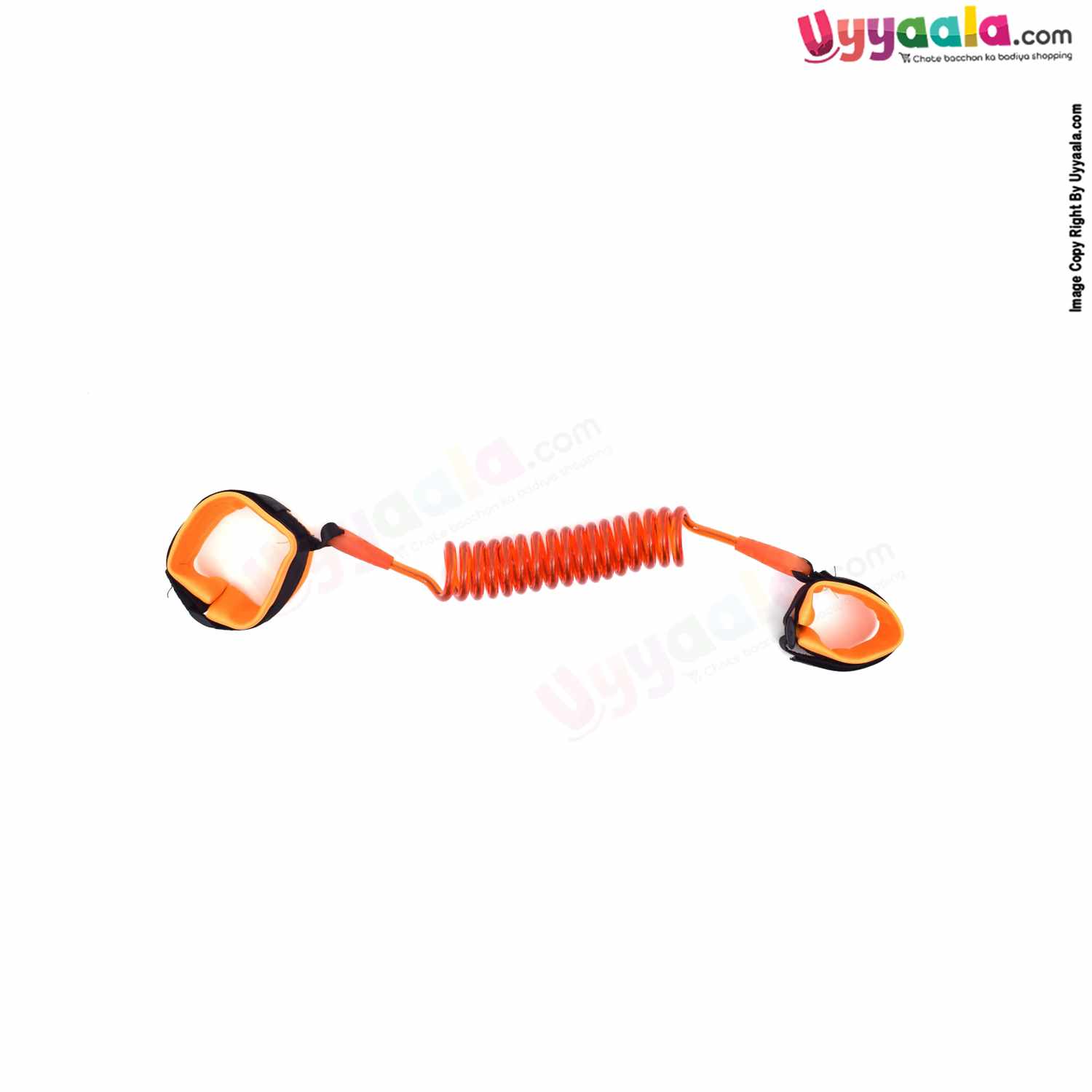 Child Safety Anti-Lost Wrist Link Belt with flexible 360° rotation to keep an Eye on your Child - Orange