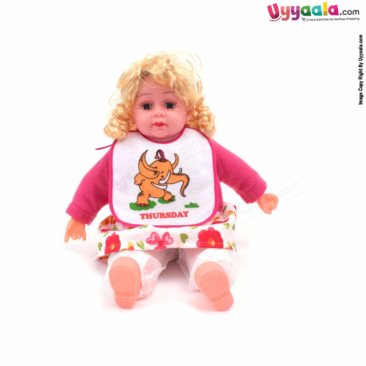 Baby Bib Terry Cotton, Newborn Top Tieing Model, Multiple Print, Pack of 7, Size (21*18 cm) - Multicolor