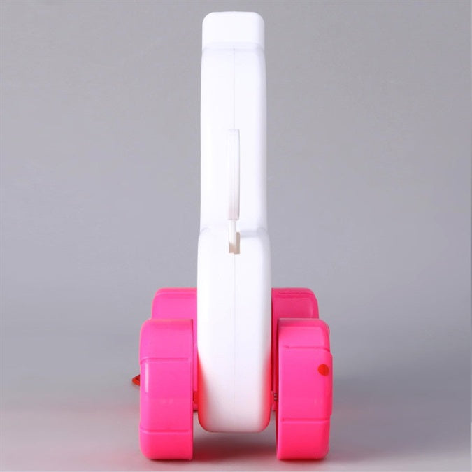 Pitbull Pull Along Toy with Sound for Kids 36+ Months - White