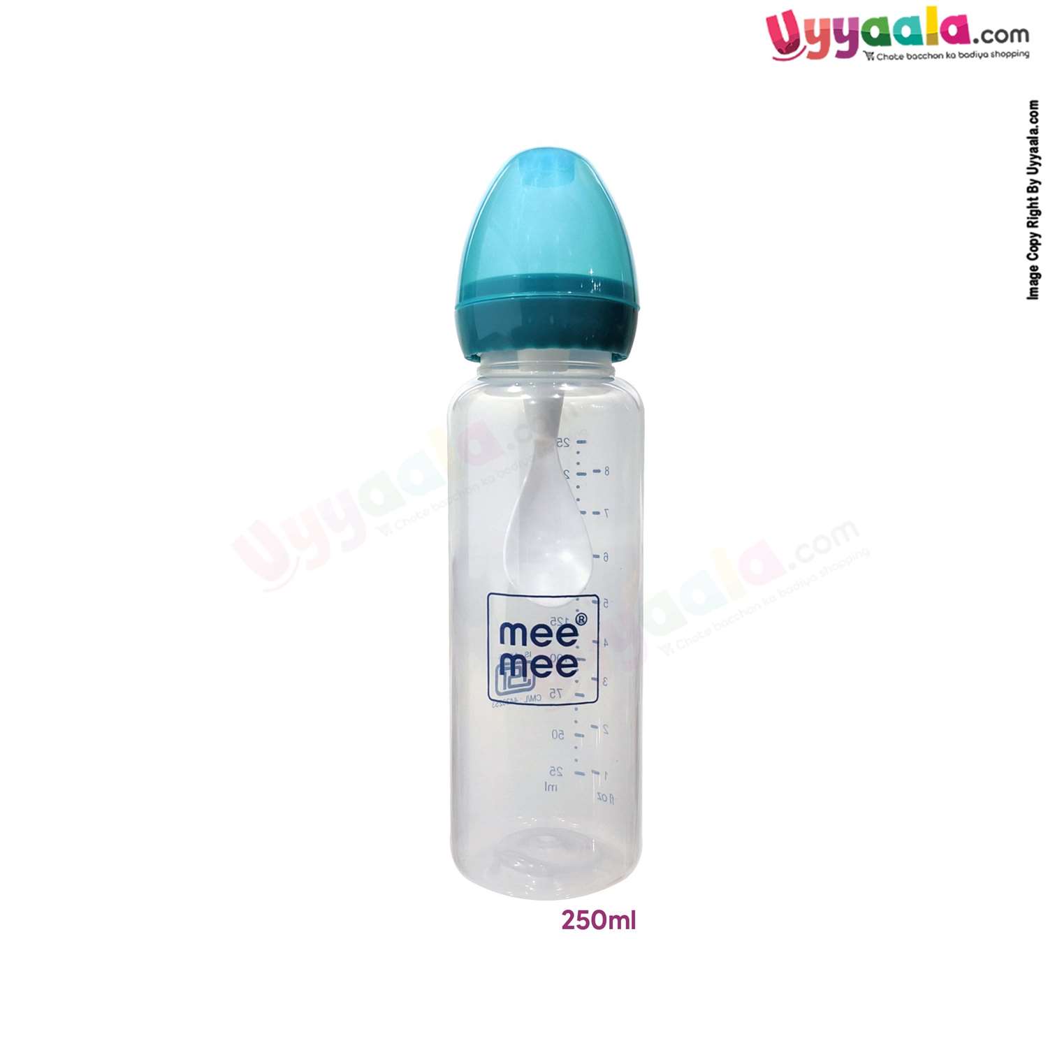 MEE MEE 2 in 1 Feeding Bottle Narrow Neck with Spoon 3+m Age - 250ml