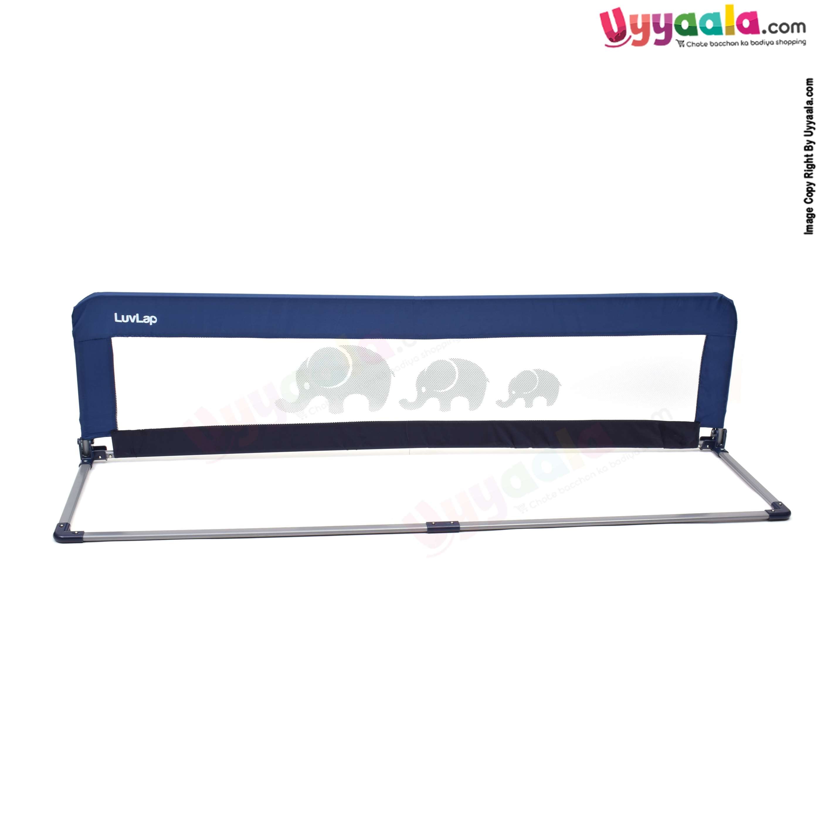 LUVLAP Safeguard anti-fall bed rail for baby (158.5cm x 42cm) - blue