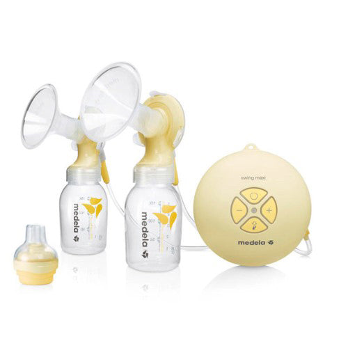 MEDELA Swing maxi electrical breast pump - double pumping efficiency, yellow